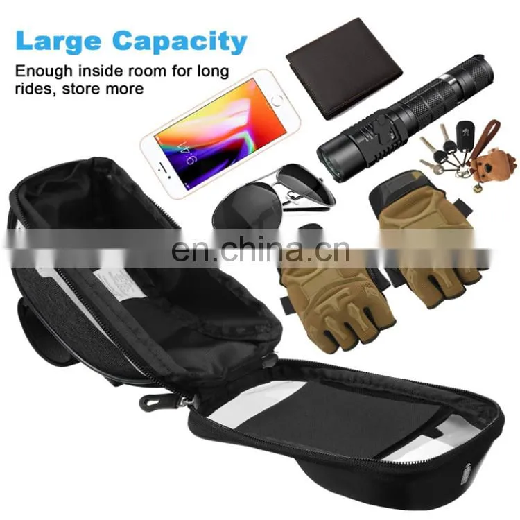 Large capacity new convenient waterproof front frame seat storage handles mobile phone buttons touch screen bicycle front bag