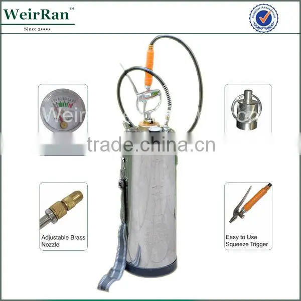 (73509) 10L knapsack stainless steel tank flexible easy operated water pump sprayer