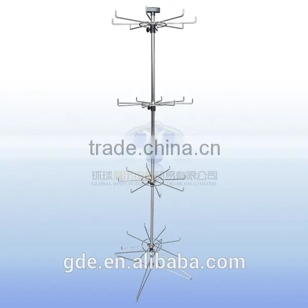 Modern metal 4 layers salesman display rack for supermarket