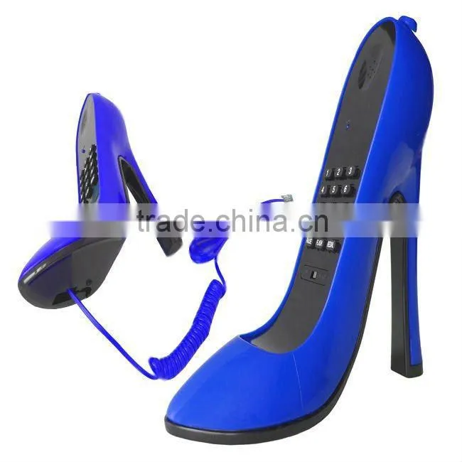 Novelty Corded Phone Telephone with shoe shape for kids or gifts