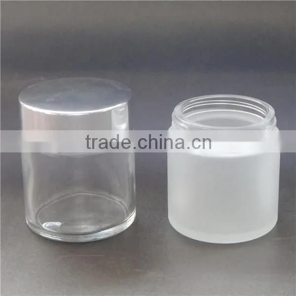 100ml square glass cosmetic cream jar