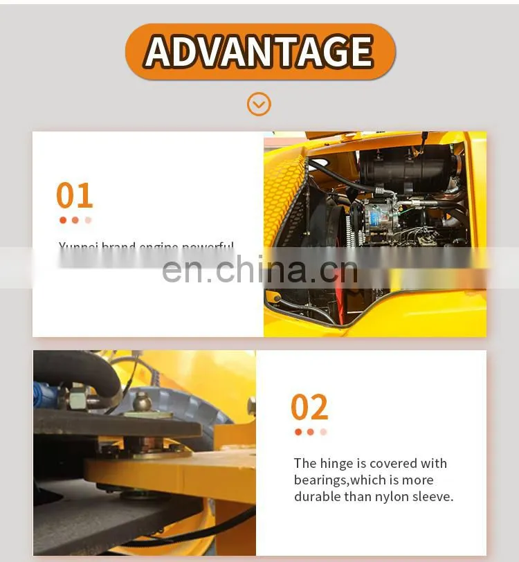 GOOD QUALITY!! China large Construction mining use 5 ton wheel Loader ZL50/956 Front-end Shovel Loader with CE with rock bucket
