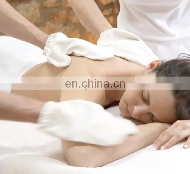 100% Natural Raw Silk Body Facial Massage Glove, Garshana Glove, Ayuervedic Dry Massage Glove