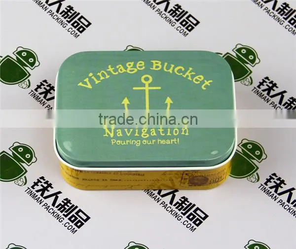 Rectangular tea dried fruit case candy cans food box tin metal tray