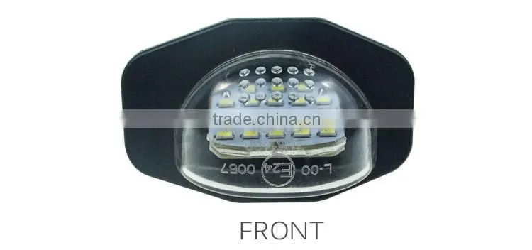 New Lowest factory price 2538SMD 6leds Auris Led License Plate