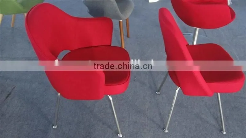 replica wholesale fiberglass cashmere Saarinen Executive Chair with stainless steel legs designed by Eero Saarinen