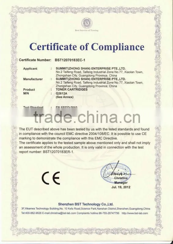 Compatible InkJet Cartridge suitable for canon BCI-21 BK /BCI-24 C/M/Y