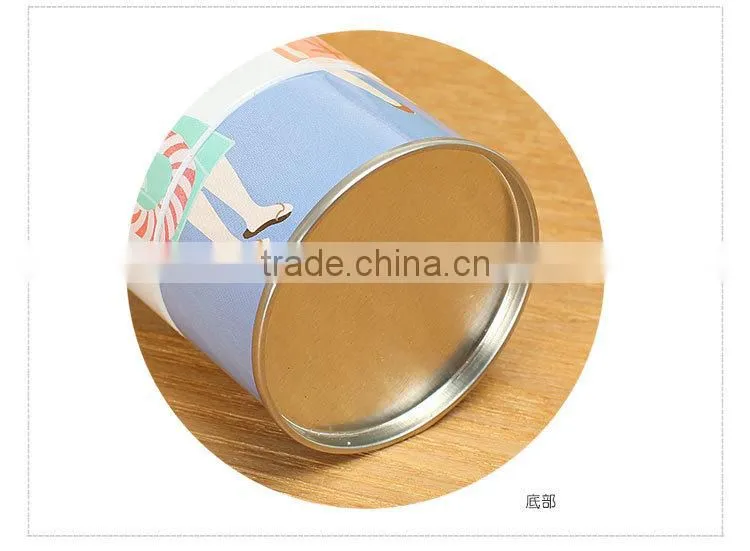 round twist multilayer storage tin box