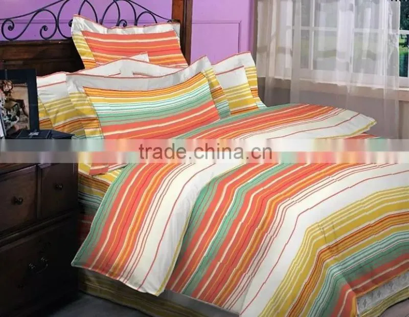 Hot sale microfiber fabric pigment printed bedding sheet set/home textile bedding sheet set