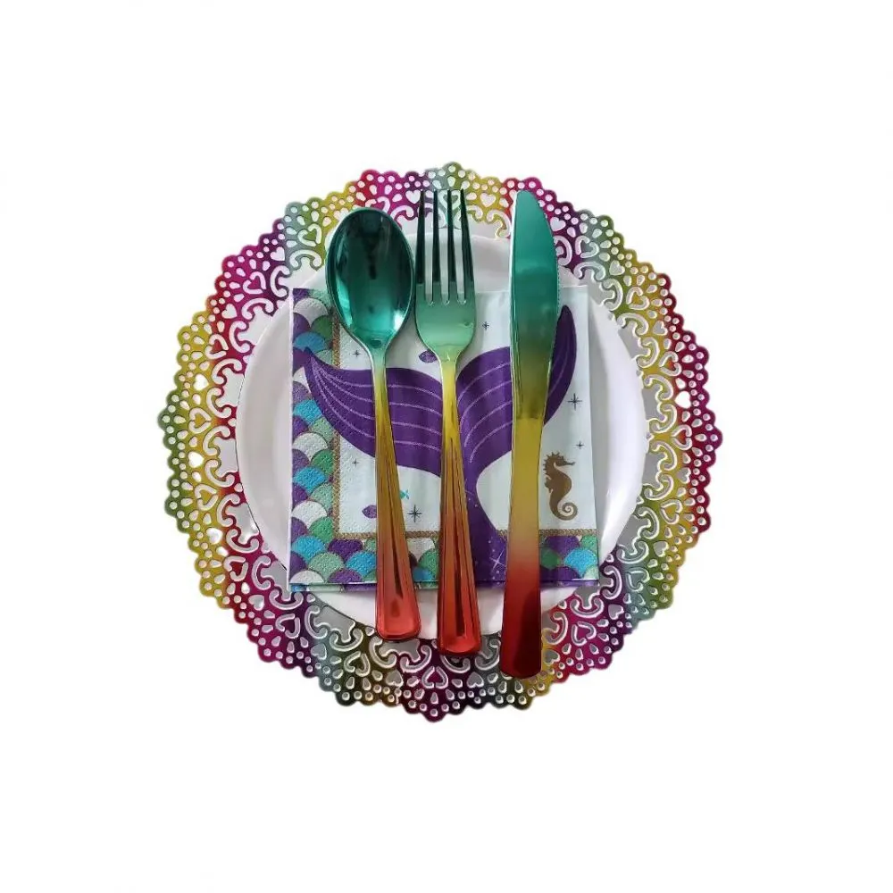 foil-coated metallic plastic cutlery (5)