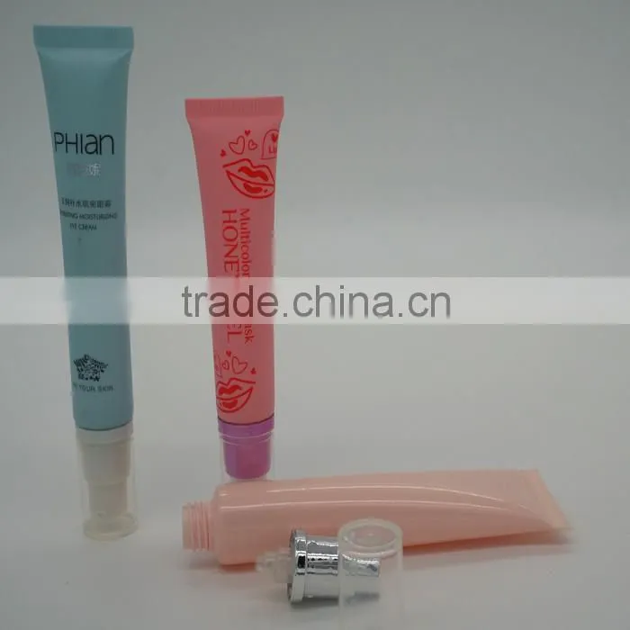 small plastic tube with airless pump cap