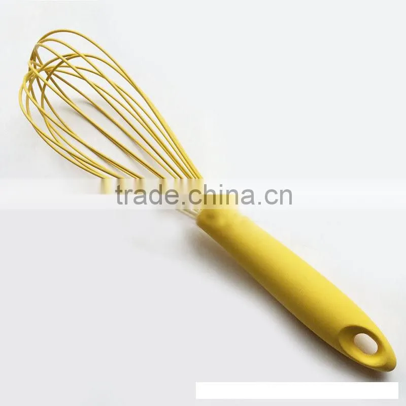 In stock Food safety hand held silicone whisk egg whisk egg beaters silicone hand mixer egg beater