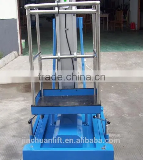 ( SJYL 0.1-10 )Hydraulic double/single mast aluminum protable lift platform