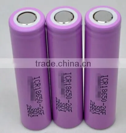 Factory Price ICR 18650-26F 3.7V Lithium Rechargeable Battery For Flashlight