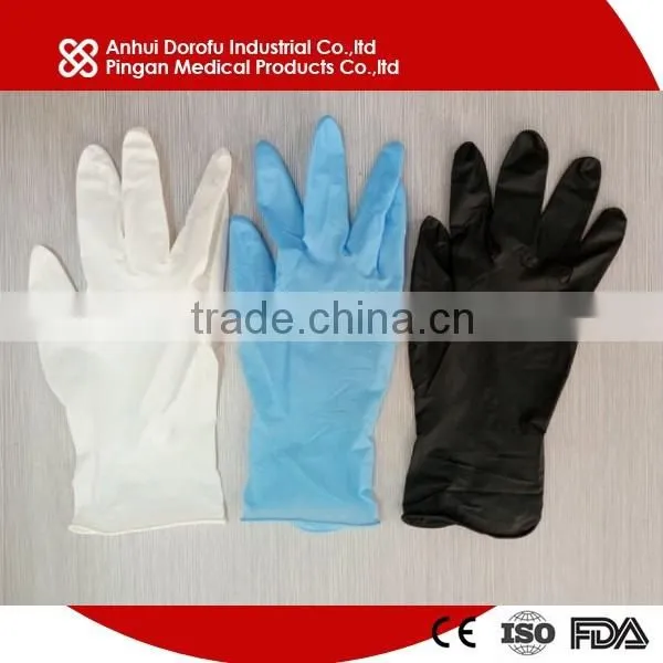 Blue Nitrile examination glove CE ISO FDA