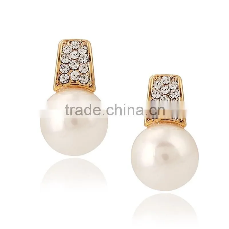 Korea Pearl Designs Trends Gold Jewelry Fashion Daily Wear Earrings