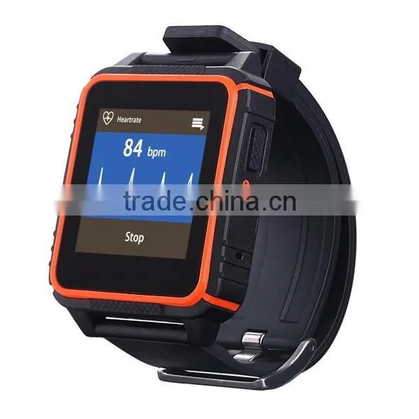 The IP68 waterproof heart rate monitor watch with Android and IOS smart watch 2016