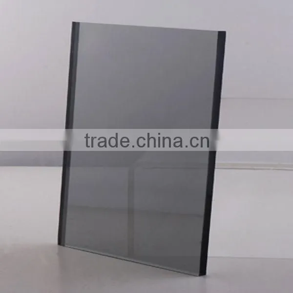 Clear Tinted reflective glass in construction