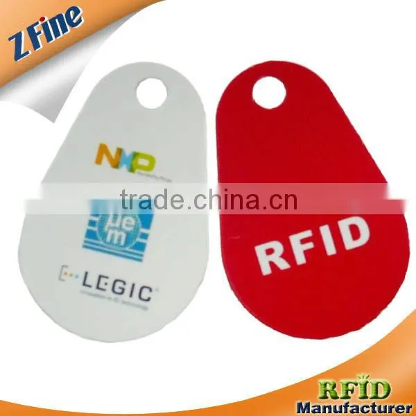 RFID plastic key tag fob 13.56mhz