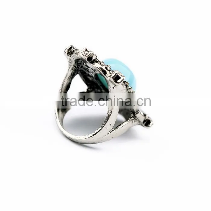 LUXURY WEDDING RINGS,BLUE GEMSTONE RING HOT SELLING