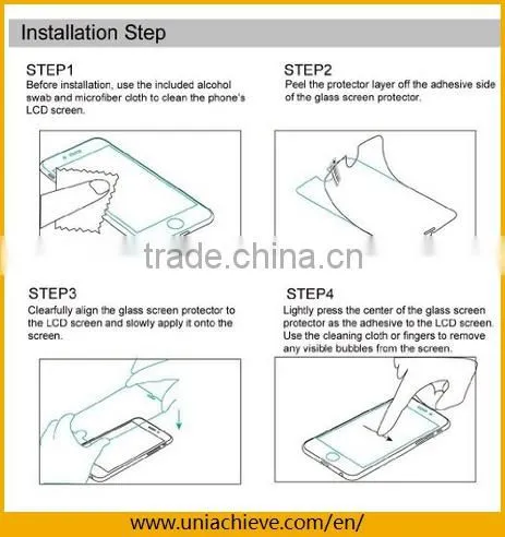 High Quality Tempered Glass Screen Protector For samsung s6 edge with Full Screen Coverage
