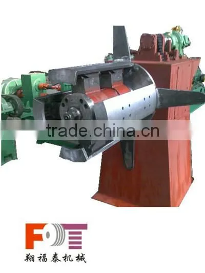 steel coil winder with press arm
