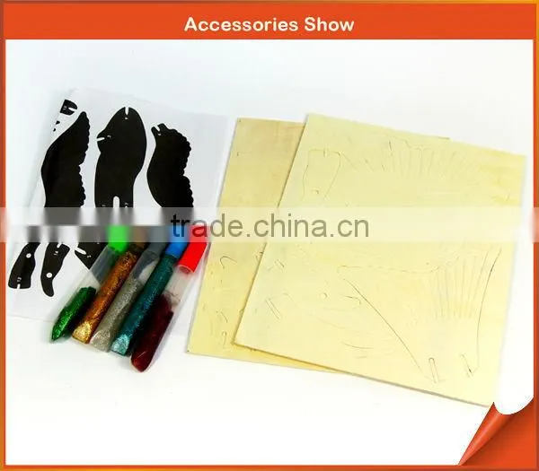 wood puzzle paint art for kids - color and combine one eagle