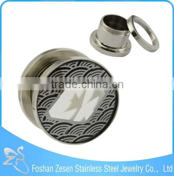 Hot Fashion Surgical Steel Pyrex Ear Plug Glass Body Ear Piercing Jewelry