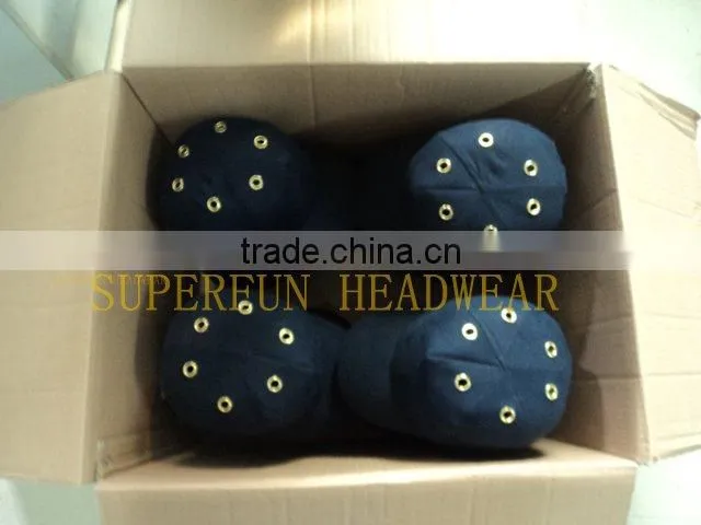 100% cotton fabric bump baseball caps