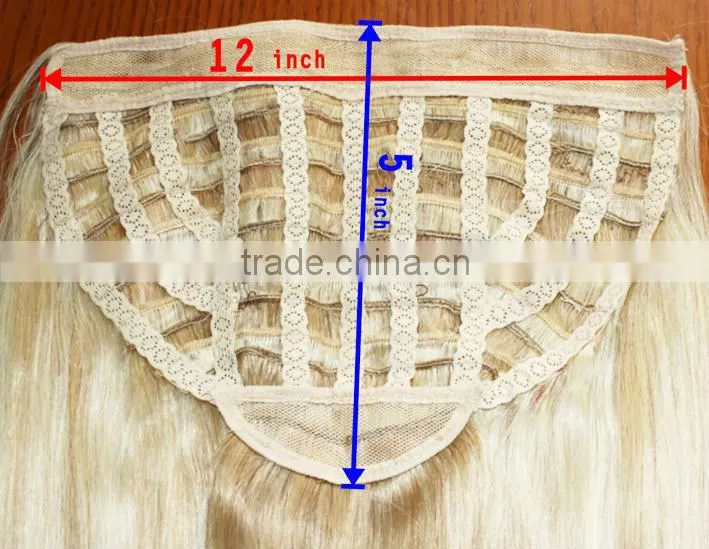 High light 613# 27# best quality human hair clip in half wig