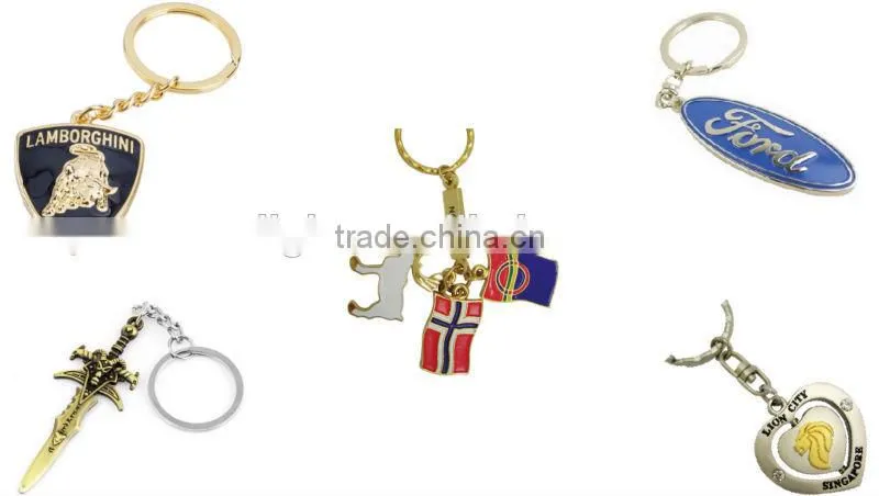Custom Promotional 3D Rubber Soft PVC Key Ring Keychain