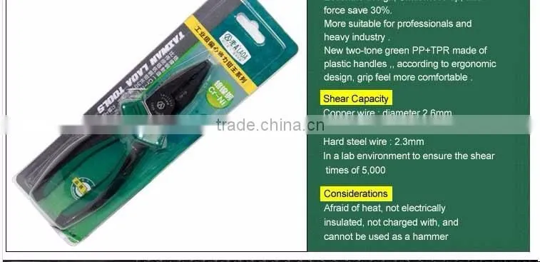 Industrial use insulated combination pliers for electrician working multi hand tools