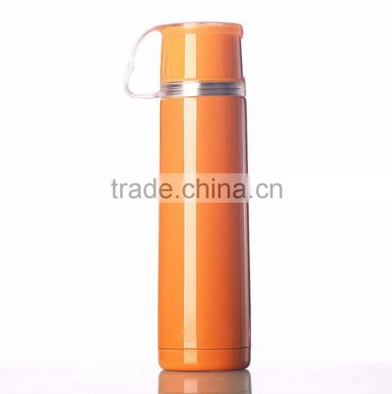 wholesale insulated double wall stainless steel sport water bottle thermos, thermos flask with handle