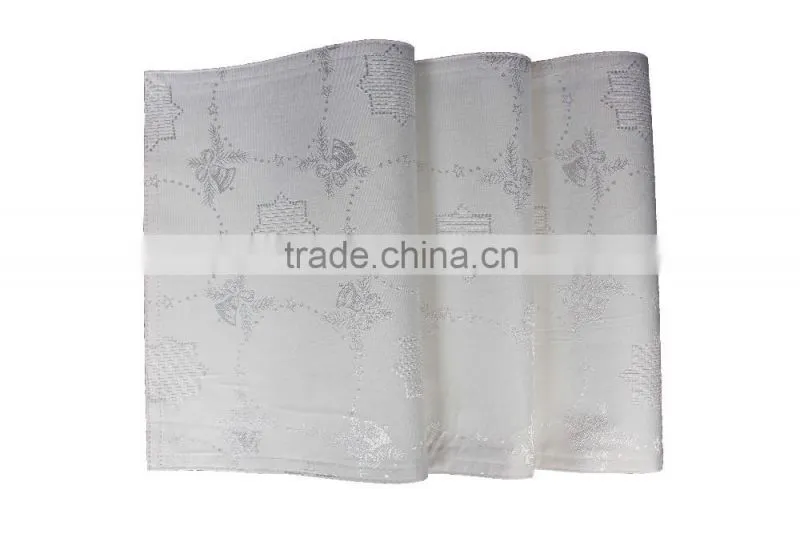 Polyester Elegant Colourful Dinning Design Jacquard Christmas Placemat
