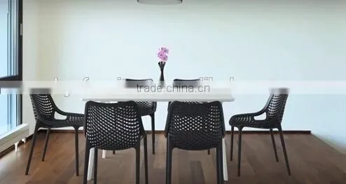 High Quality Stackable PP plastic Rattan Chair, HYQ-02