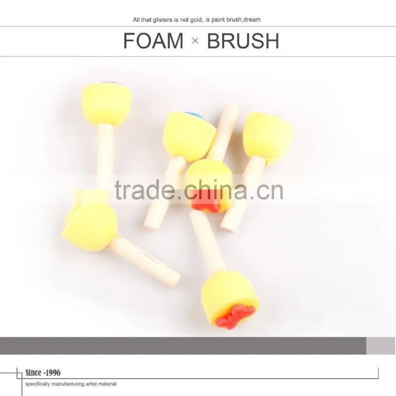 Promotional Wooden Handle Stamp Sponge Brush Set