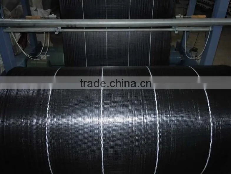 China top leading woven fabric factory 100% virgin material with uv additive for anti grass control fabric tarpaulin weed mat
