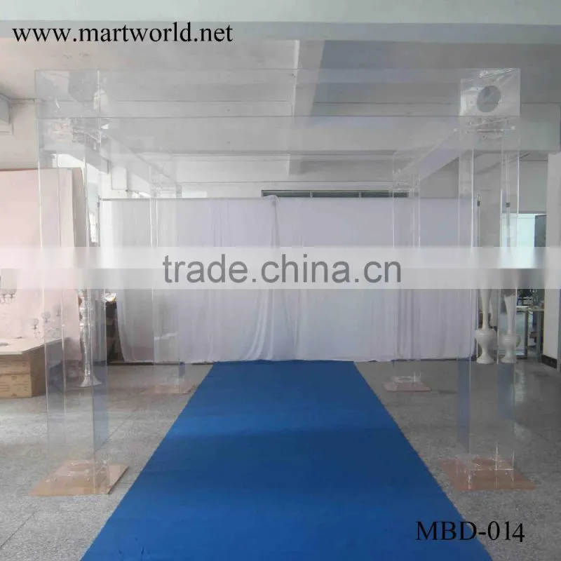 acrylic square wedding mandap wedding decoration wedding stage wedding backdrop wedding decoration (MBD-014)