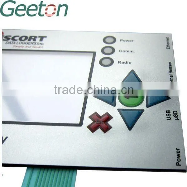 Metal Dome Membrane Switch Panel With LED