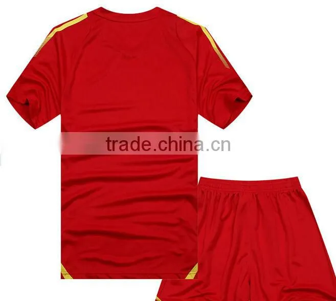 Latest Design Polyester Custom Red Color Dry Fit Men's Sportswear