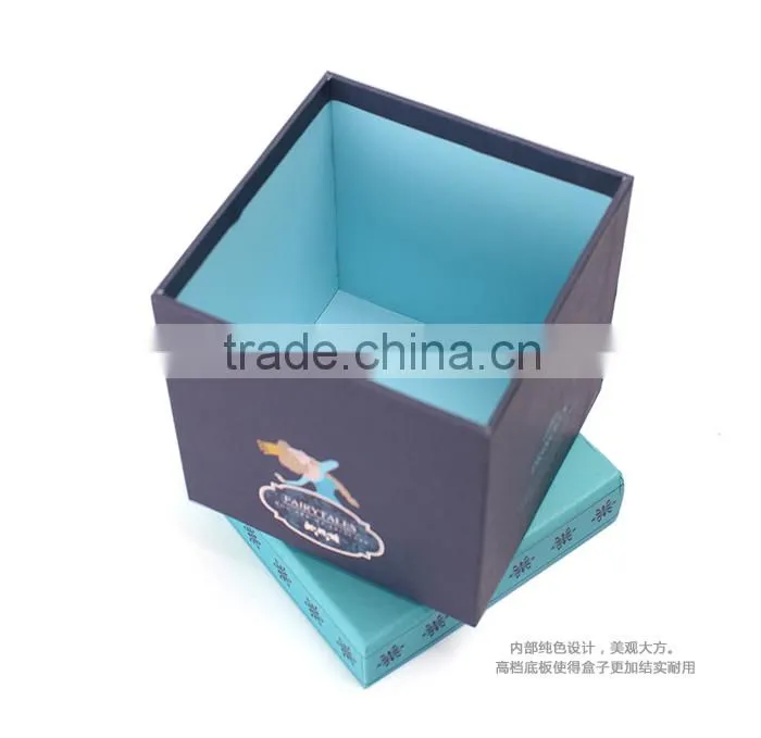 Drawer type cardboard paper packing gift boxes with handle