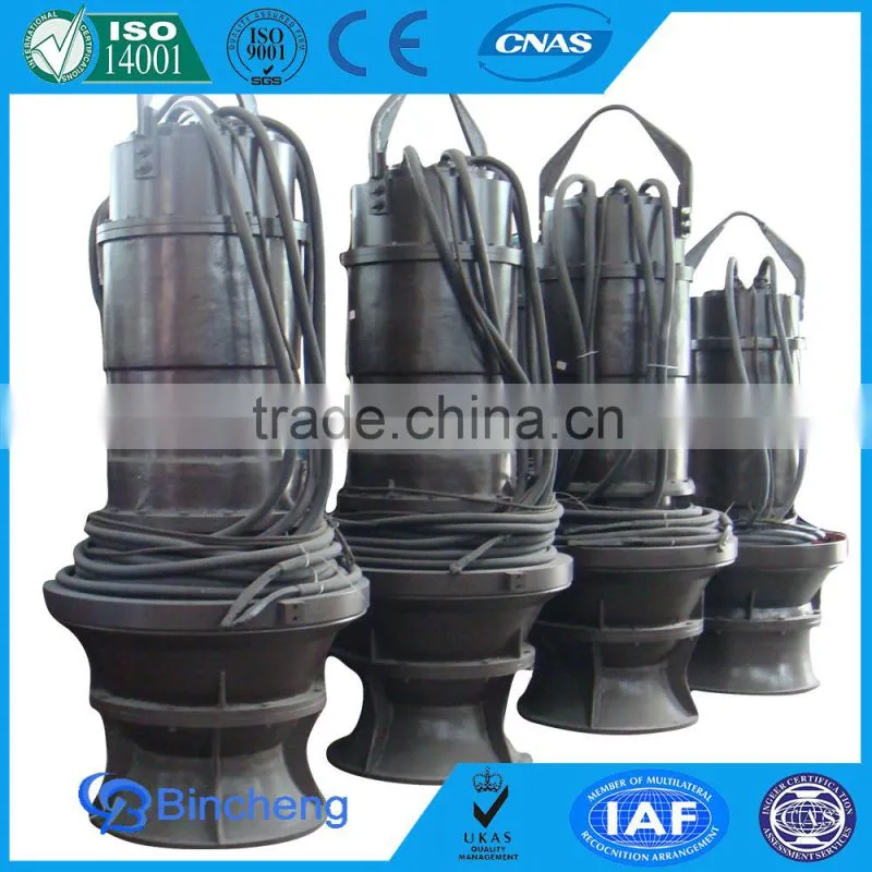Axial flow sump pump for pond