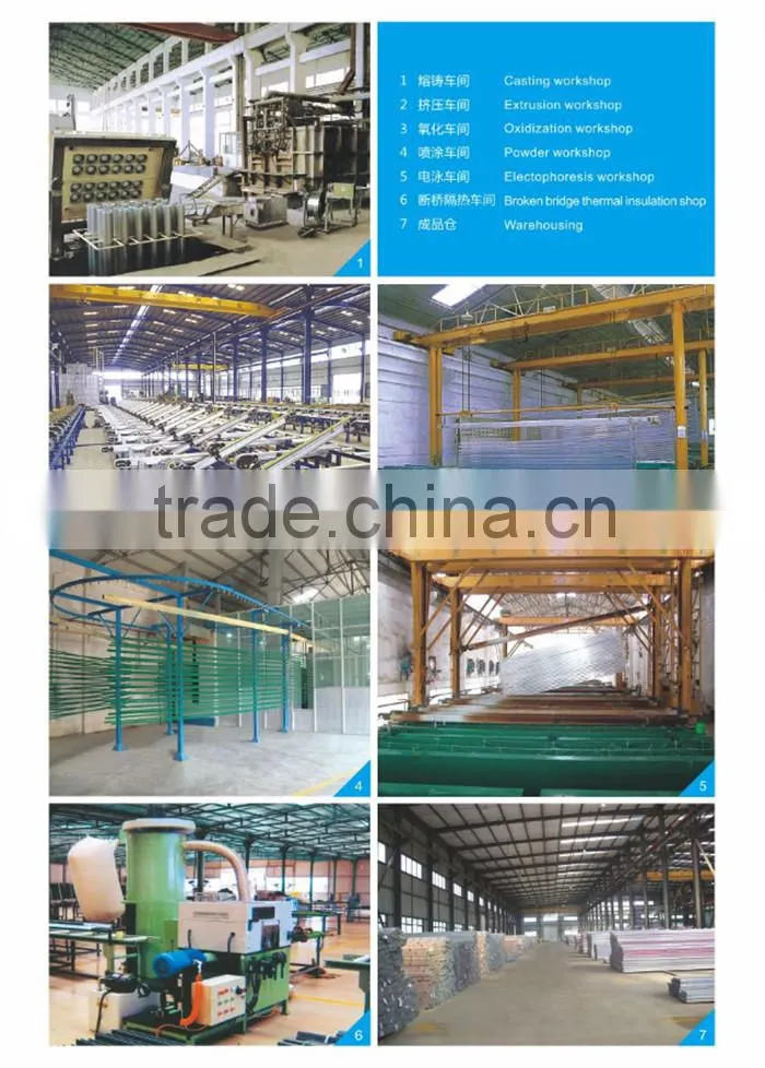 Aluminium extrusion profile Aluminum extrusion profile of advertisement with different surface finish