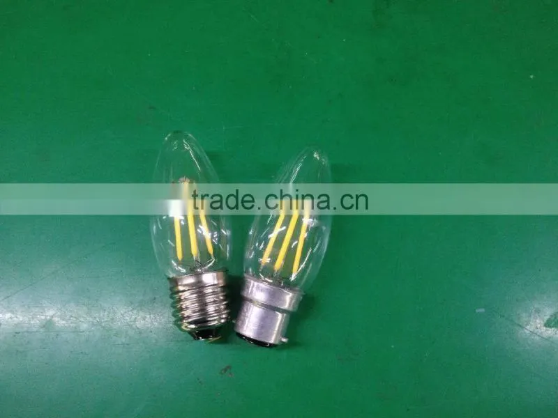 360D DGREE LED LIGHTS FILAMENT CANDLE BULB LIGHTING FROSTED COVER SHELL