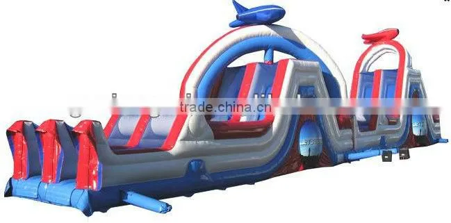 2016 Classic design outdoor sport inflatable assualt obstacle course hot sale