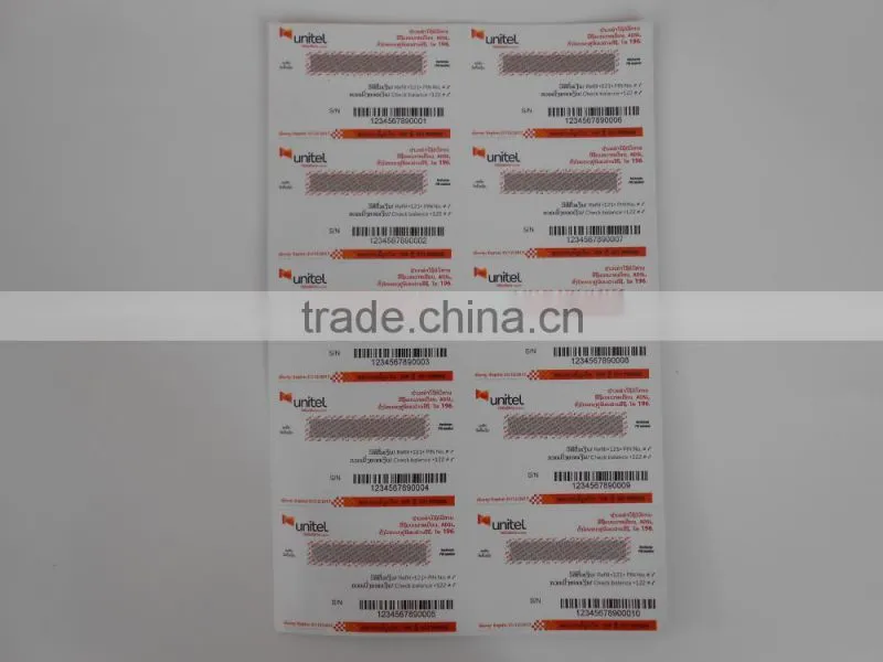 individual wrap standard card