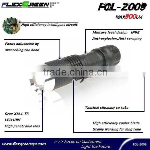 rechargable 18650 zoom function T6 LED mini torch