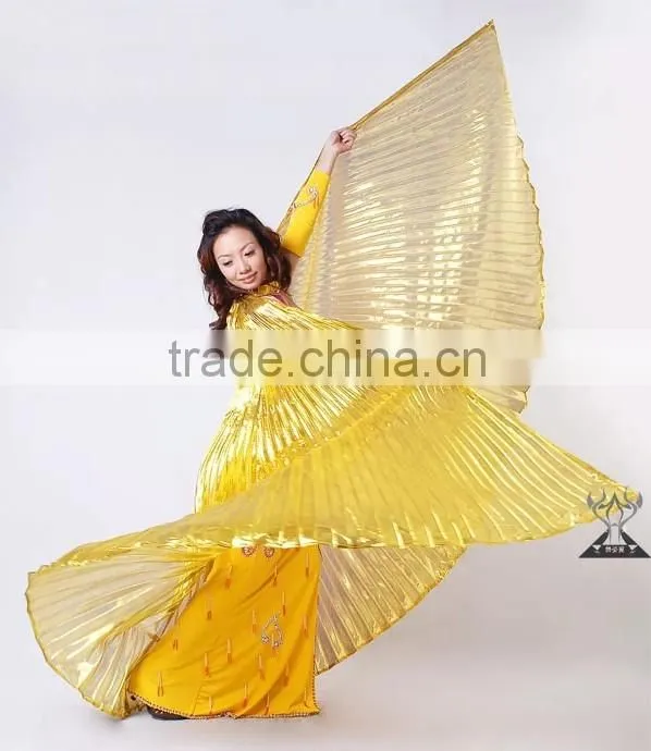 145cm Large Opening and Unopening Gold and Sliver Belly Dance Wing