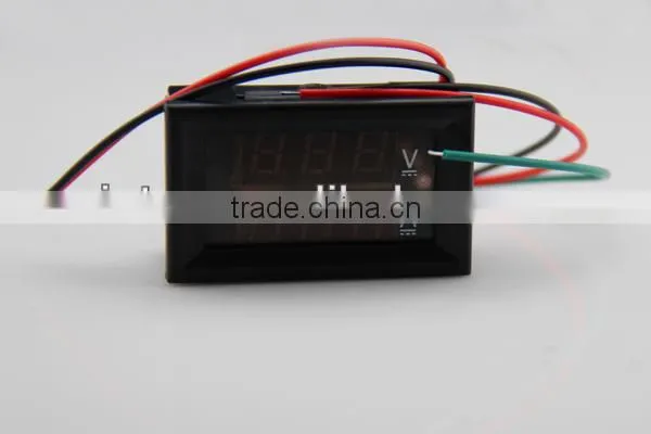 red + blue DC0-100V 0-50A digital ampere-voltage meter J00022