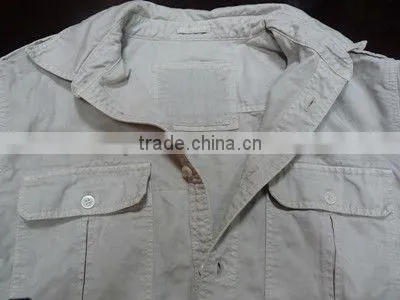 men's woven 100% cotton casual shirt short sleeve